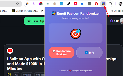 Emoji Favicon Randomizer :: emoji favicon randomizer with categories, favorites, auto-timer, and many for the ultimate fun browsing experience!