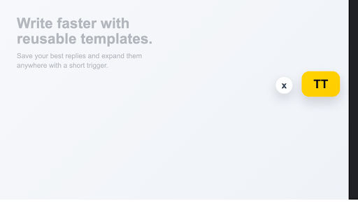 TriggerTemplate :: Expand saved text templates anywhere by typing a trigger.