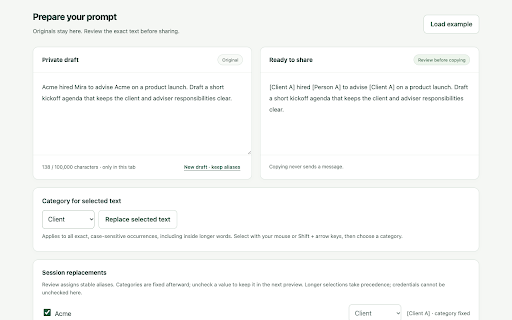 PureCipher Prompt Defender :: Intercepts browser-to-LLM handoffs, sanitizes prompt-injection content, and guards AI prompt submission flows.
