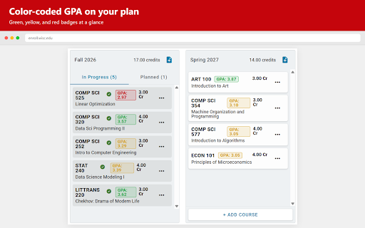 MyUW Plus :: MyUW Plus, smarter enrollment on enroll.wisc.edu
MyUW Plus helps UW–Madison students make faster enrollment decisions. It adds…