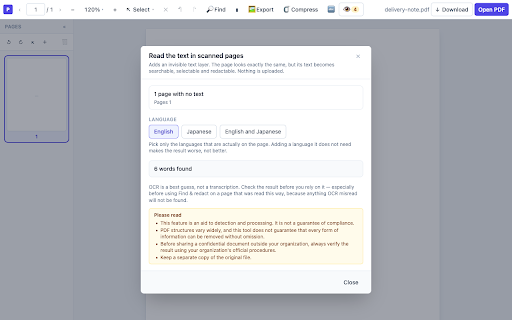 PDF Redact & Metadata Remover — Offline, No Upload :: Black boxes don’t delete text. See what’s still inside a PDF — metadata, hidden text, attachments — and remove it. Always free.
