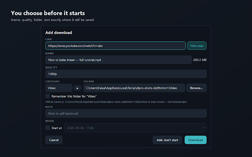 Downloader Pro Integration :: Send links and files from your browser to the Downloader Pro desktop download manager for faster, resumable downloads.
