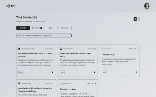 Csphere :: Easily save, organize, enrich, and semantically search over your tabs.