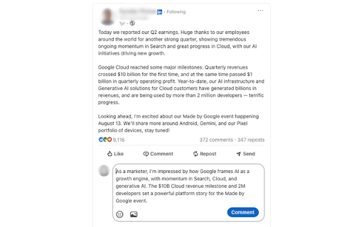UserWins AI - LinkedIn Assistant :: LinkedIn comment generator that creates personalized, engaging comments for professional networking.