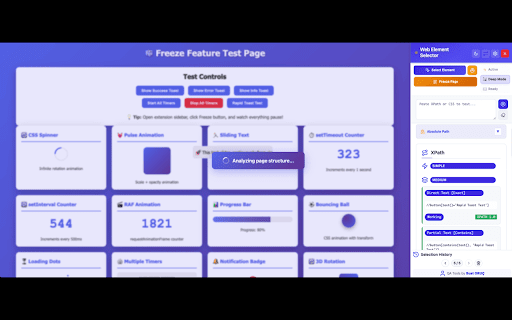 Web Element Selector :: Advanced element locator with AI-powered xpath and css selector generation. Supports ChatGPT, Gemini, DeepSeek, and Claude.
