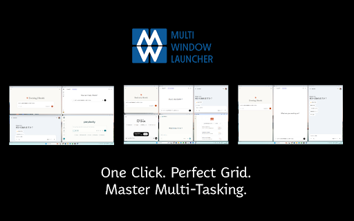 Multi-Window Launcher :: マルチエージェント運用に向けて、複数のWebページを一度にグリッド配置で開くツール