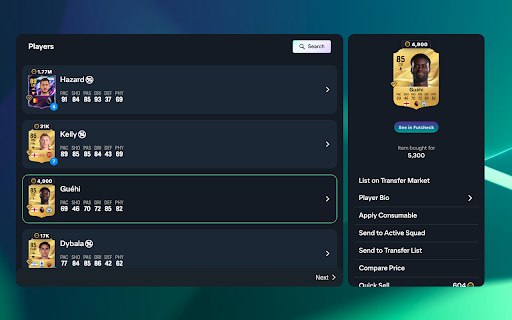 FutCheck FC 27 — SBC Solver, Sniper & Prices :: FutCheck prices, SBC autocomplete and club tools inside the EA SPORTS FC Ultimate Team Web App.