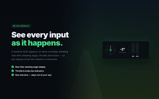 xCloudWheel — Racing Wheel for Xbox Cloud Gaming :: Play Forza, F1 and every xCloud racing game with your Thrustmaster, Logitech or Fanatec wheel. One payment, forever.