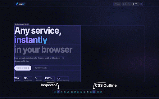 DevAudit - Web Inspector & SEO Audit :: SEO audit extension with Core Web Vitals, meta tag checker, color picker, screenshots, and draggable on-page toolbar for developers.