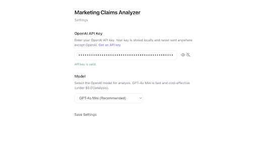 Marketing Claims Analyzer :: Analyze marketing claims on any product page. Get AI-powered verdicts: Supported, Misleading, or Unverified.
