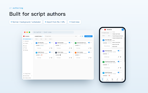 ScriptCat :: Everything can be scripted, allowing your browser to do more!