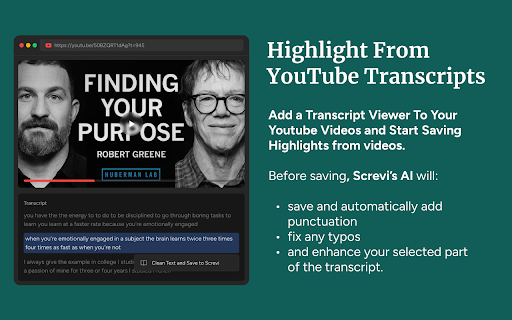 Screvi — Stop Forgetting What You Read :: Save Bookmarks and highlights from eReaders, X, YouTube, and the open web.