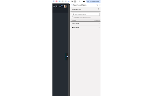 Team Saved Replies :: Adds saved replies to GitHub's saved replies list when commenting on issues or pull requests.