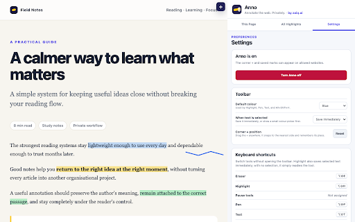 Anno :: Annotate the web. Privately.