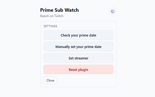Keeoh Prime Reminder :: A browser extension to remind you to use your Amazon Prime subscription on Twitch.