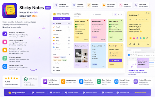 Sticky Notes Pro - Ultimate :: Professional sticky notes with voice notes, smart templates, and productivity features - all FREE!