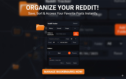 Reddit Sidebar Tracker :: Reddit sidebar: track viewed/unread & usage, foldered bookmarks, sub/keyword filters, smart capture with sensitive masking.