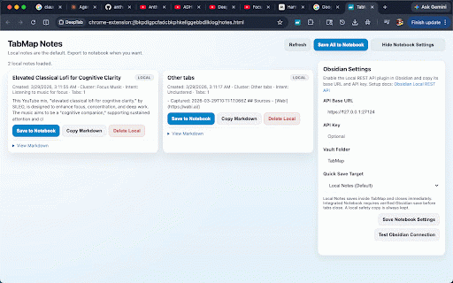 TabMap :: Cluster, organize, and close tabs with confidence.