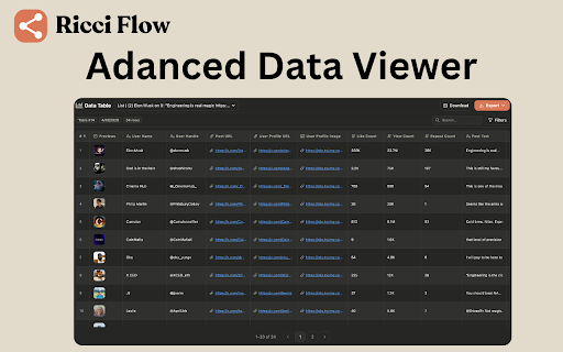 Ricci Flow – AI Web Scraper :: Ricci Flow – AI Web Scraper for Chrome: AI Data Extraction Tool for Web Scraping to CSV, Excel, JSON