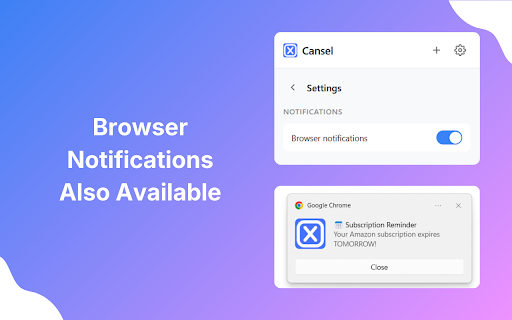 Cansel :: Get reminded before your subscriptions expire. Never pay for forgotten trials again.