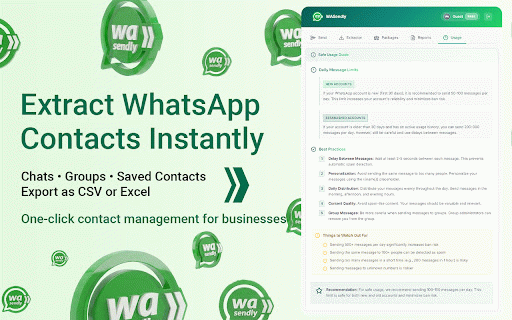 WASendly – WhatsApp Bulk Message Sender :: Send bulk and automated WhatsApp messages safely and easily with WASendly.