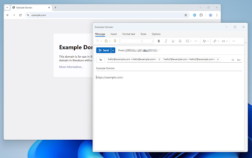 mailto :: Send the current page using the default mail client