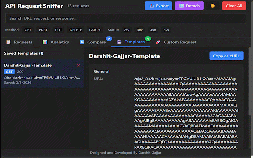 API Request Sniffer :: Capture and inspect all API requests (fetch/XHR) from any webpage with a clean, developer-friendly UI