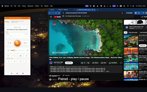 WebPult :: Use your phone as a remote and trackpad for your laptop browser: control video playback, volume, scrolling, mouse and keyboard.