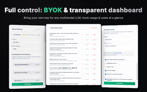 Everything to Notebook :: Extract text, subtitles, and images from authorized sites and sync to NotebookLM, Feishu/Lark, Notion, or Obsidian.