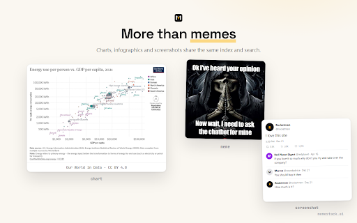 MemeStack :: Save, search & paste memes anywhere. Save any image to MemeStack in two clicks — AI tags it and makes it searchable.