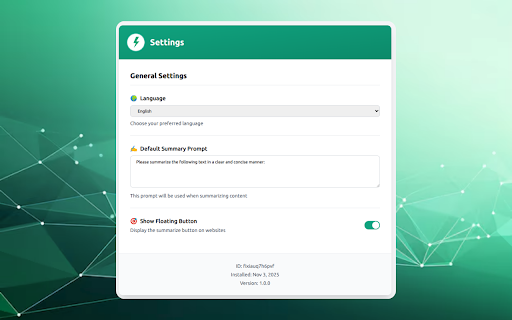 Instant AI: Smart Web Assistant :: Your intelligent browser assistant with AI-powered summarization. Right-click to summarize with ChatGPT.