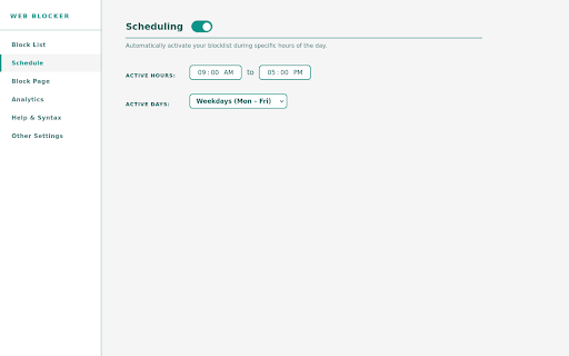 Web Blocker & Timer :: The simplest Web Blocker & Timer. Daily time limits, schedules, and block screens.