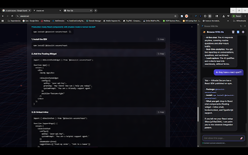 Browse With Me :: Premium AI research assistant that shares browser context with LLMs.