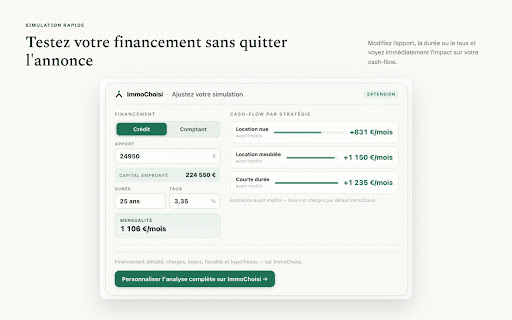 ImmoChoisi Companion :: Extrait automatiquement les annonces immobilières pour ImmoChoisi.