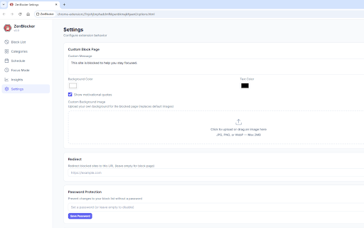 ZenBlocker :: Block distracting websites, set schedules, and stay focused with insights and Focus Mode.