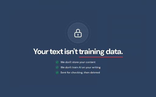 Grammar Checker: No AI Rewrites :: Catch spelling, grammar, and punctuation errors in one click - without AI rewriting your sentences.