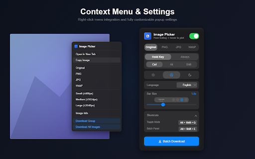 Image Picker :: Elegant image picker — select, download, copy, or open images with style.