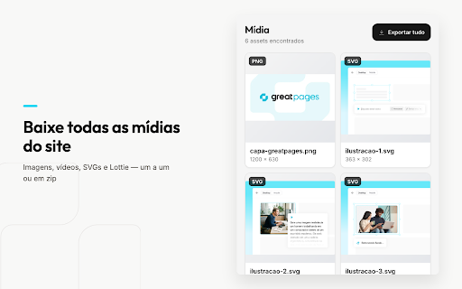 GreatPages — Capturar Design System :: Copie o design system de qualquer site para o GreatPages.
