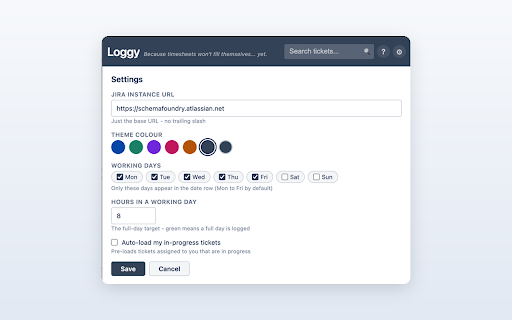Loggy - Time Logging for Jira :: Your friendly Jira time logging companion