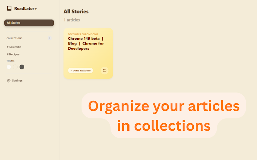 ReadLater :: Save pages for offline reading with a clean, distraction-free reader.