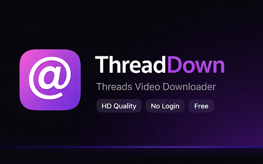 Threads Video Downloader — ThreadDown :: Download Threads videos in HD quality. Button appears directly on Threads posts. Free, no login required.