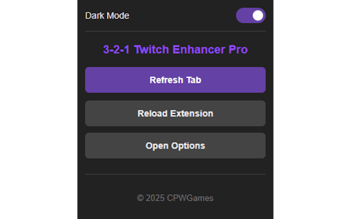 3-2-1 Twitch Enhancer Pro :: Auto-claim Twitch drops and channel points with error handling, anti-ban, and stream enhancement features