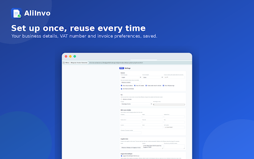 AliInvo - Aliexpress Invoice Generator :: Generate free AliExpress invoices & VAT credit notes as PDF, Word, Excel or CSV in one click, right from your orders page.