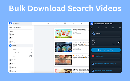 Facebook Videos Downloader - Save FB Videos :: Download videos from FB groups, pages & profiles in one click. Fast & simple Facebook video downloader.