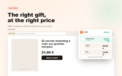 SoWi — Wishlist Companion :: Add products you find on any merchant page to your SoWi wishlists — for you or a contact.