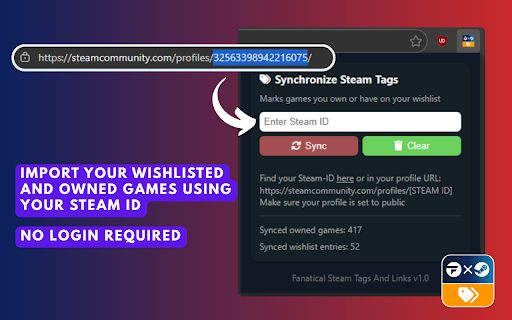 Fanatical Steam Tags and Links :: Fanatical Steam Tags And Links adds links to Steam pages and displays "Wishlist" and "Owned" tags for games on fanatical.com.