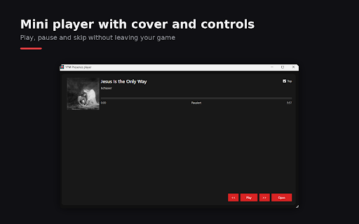 YTM Discord Presence Bridge :: Shows YouTube Music as Discord Rich Presence. Requires the free YTMPresence companion app for Windows.