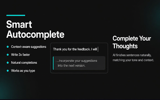 Mindscribe AI :: AI-powered reply suggestions and text enhancement for any text field on the web.
