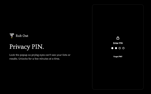 Rub Out: Selective History Cleaner :: Delete specific sites, keywords, or NSFW entries from your Chrome history. Keep everything else.
