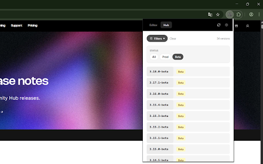 Unity Version Tracker :: Track the Unity Editor and Unity Hub versions.